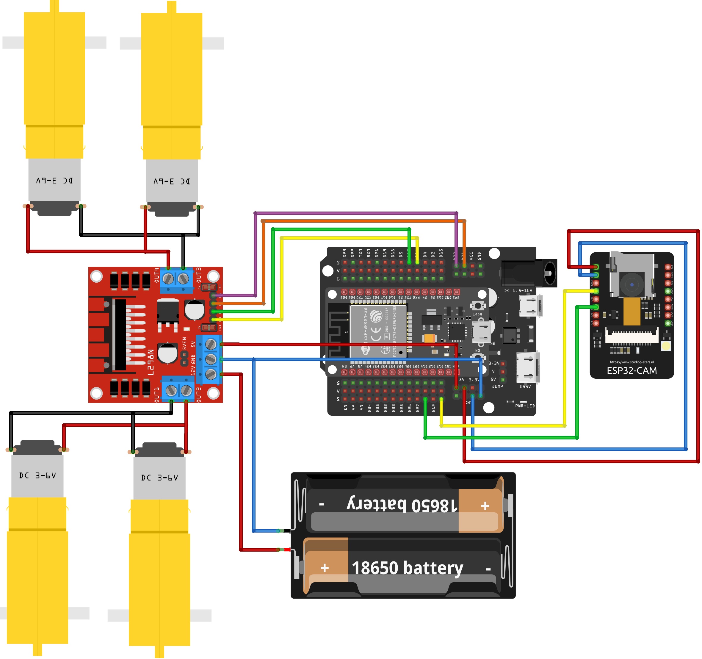 ESP32 자율주행차 회로도