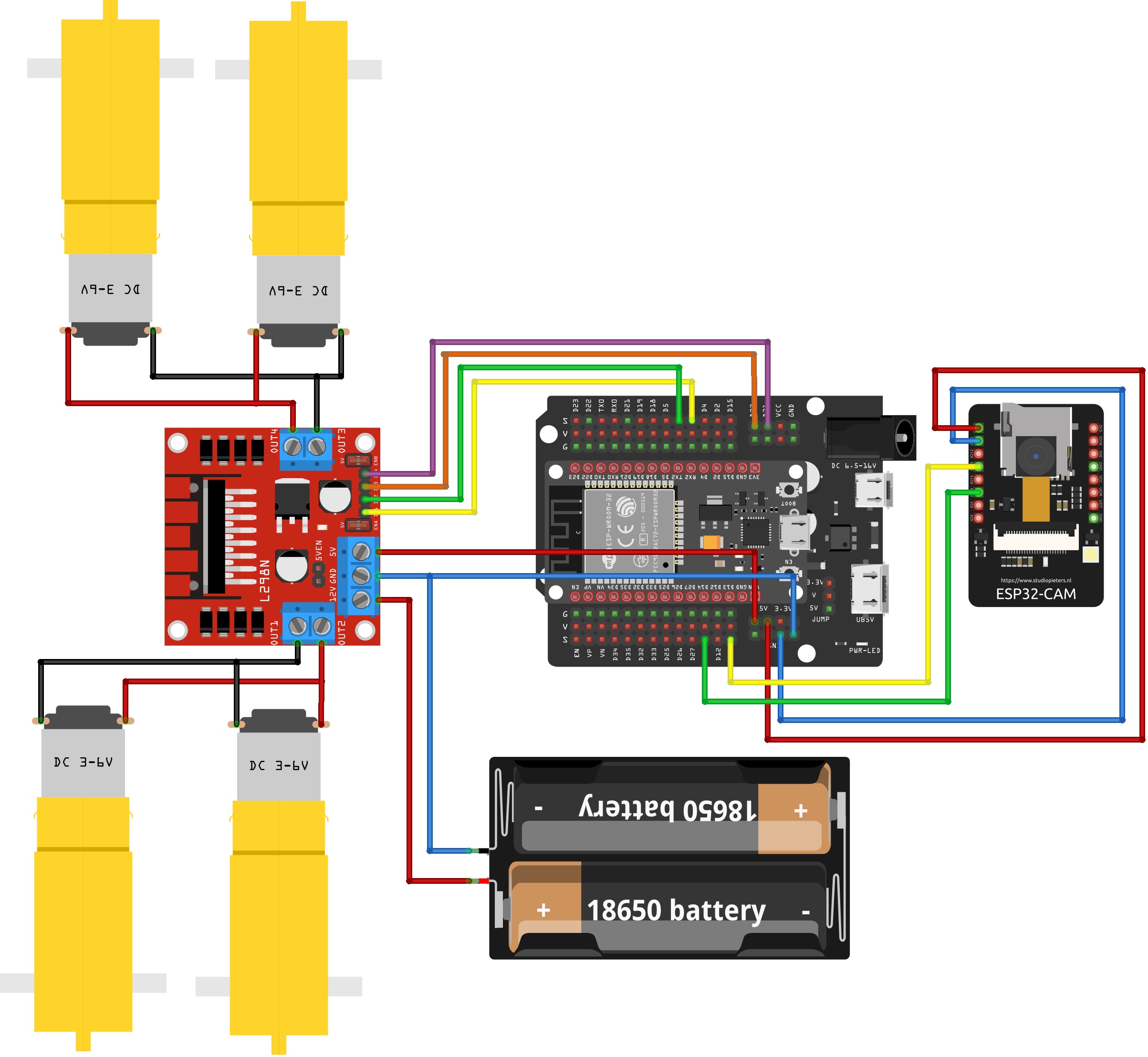 자율주행 RC카 회로도